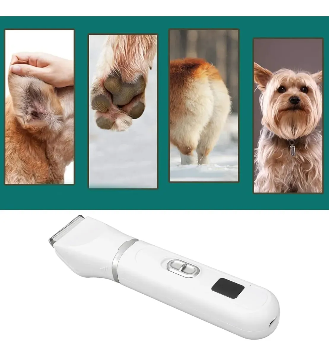 Maquina De Motilar Mascotas Canina Gatos Perros Recarga 4en1 - Image 4